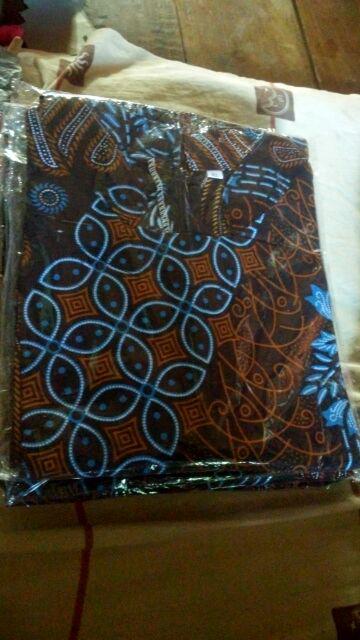 Batik Couple Keluarga Sania Ruffle Ori Ndoro Jowi Dnt Seno Biru