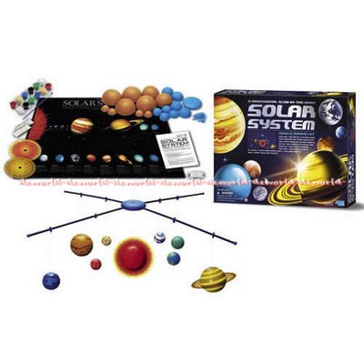 4M Kidz Labs Solar System Mobile Making Kit Mainan Edukasi Membuat Tata Surya Kid Lab