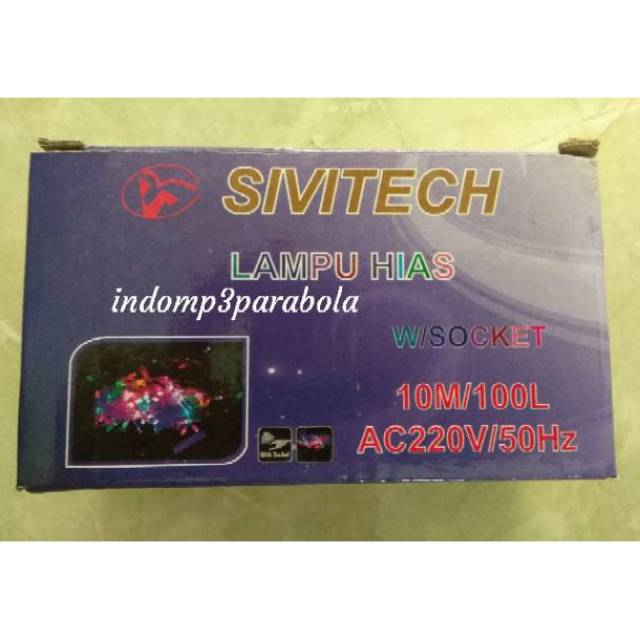 Lampu led warna warni panjang 10meter