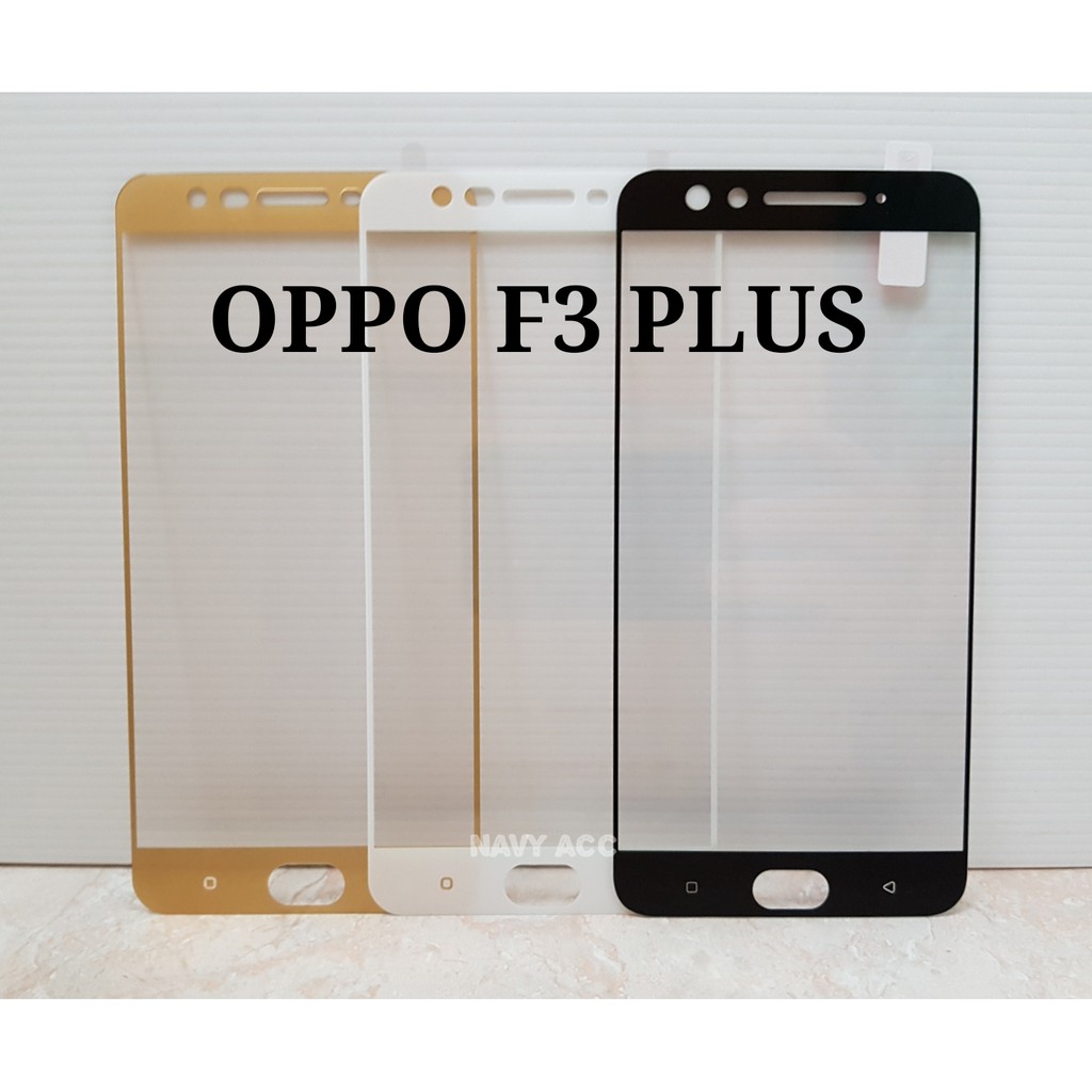 Tempered Glass Warna Oppo F3+ / F3 Plus