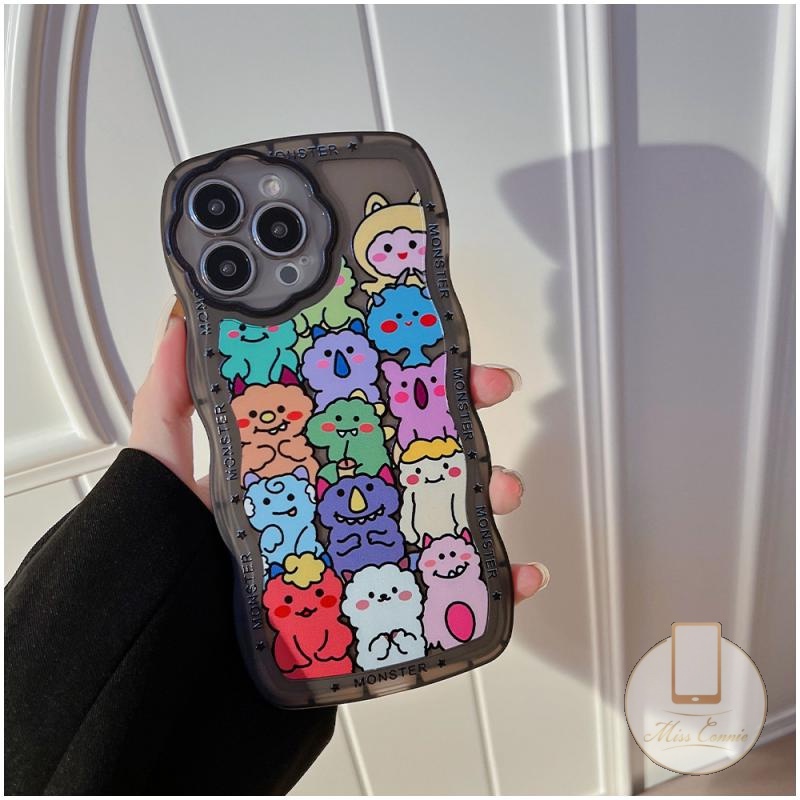 Soft Case Motif Kartun Monster Kecil Lucu Untuk IPhone 6 6s 7 8 Plus 11 12 13 Pro MAX XR XS MAX X SE 2020