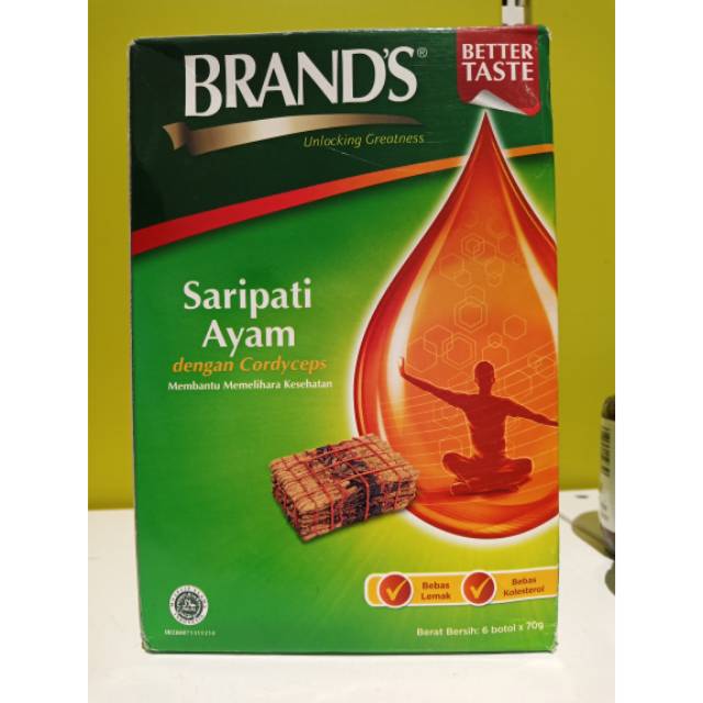 

Brand's Sari Pati Ayam Dengan Cordyceps Vitamin Imun Isi 6 Botol