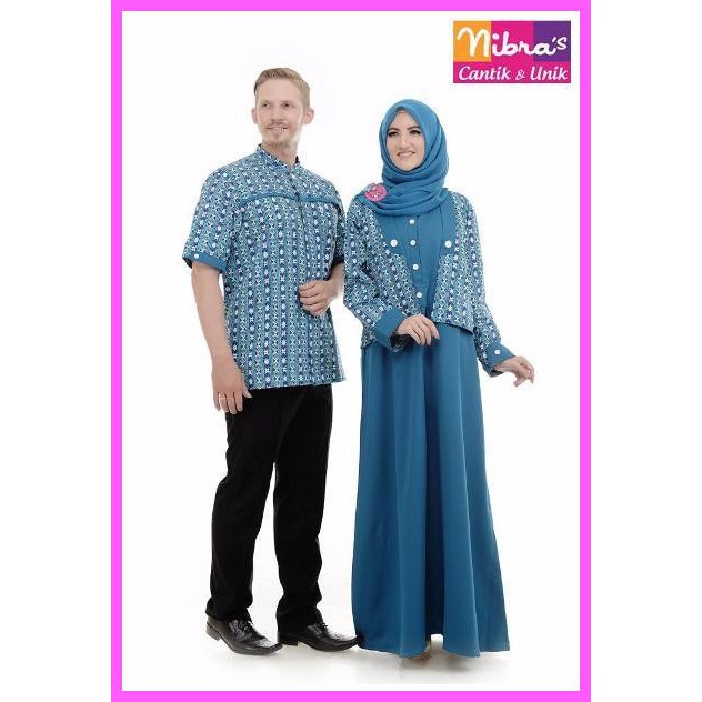 Baju Couple Keluarga Nibras Sarimbit 45 Tosca Baju Sarimbit Muslim Model Baju Sarimbit Ayah Ibu Anak