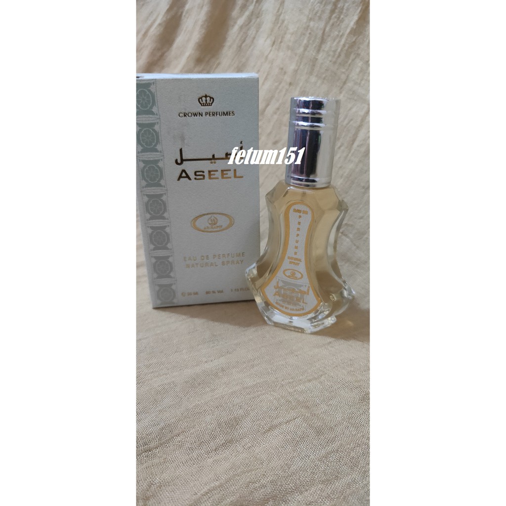 Parfum arrafif 35ml parfum spray arrafif aroma ASEEL best quality of local product