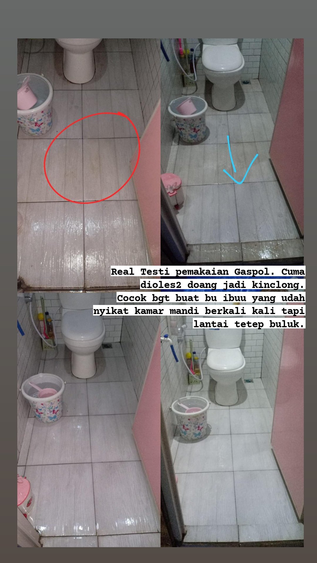 Gaspol Penghilang Dan Pembersih Kerak Toilet Kamar Mandi