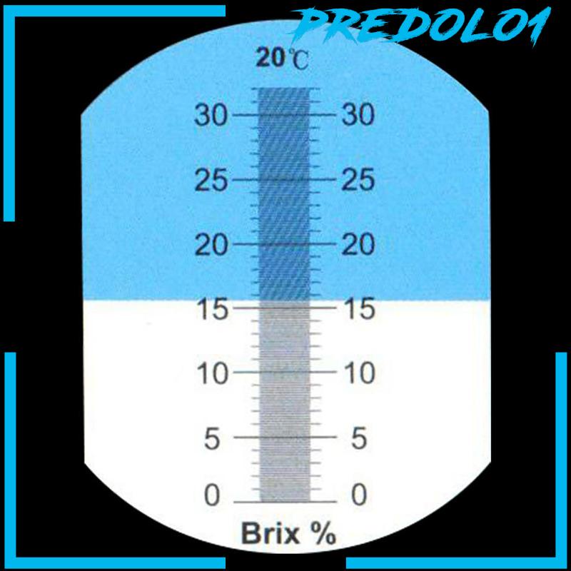 (Predolo1) Brix Refraktometer Pengukur Kadar Gula 0-32 Derajat Untuk Home Brewing