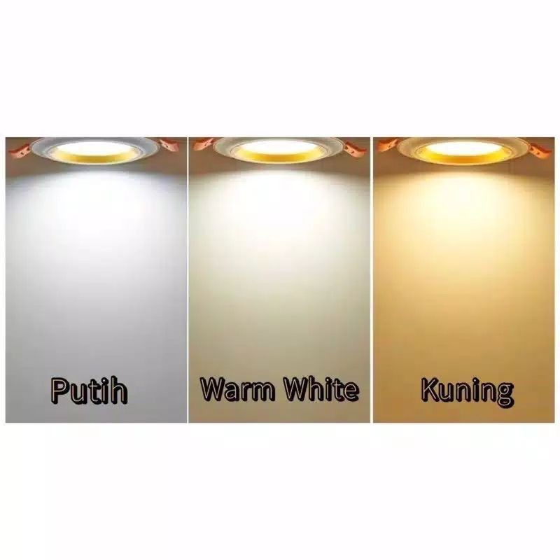 LAMPU DOWNLIGHT LED 3 WARNA 5WATT/ WARNA GOLD DAN SILVER/PANEL LED/ LAMPU PLAFON/ PANEL PLAFON