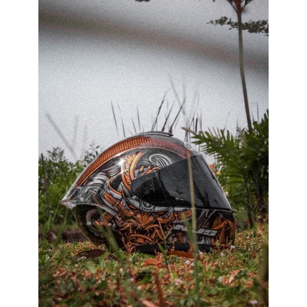 HELM FULLFACE NJS ZX 1 SAMURAI SIZE M NO SERI 023/600 GOOD CONDITION