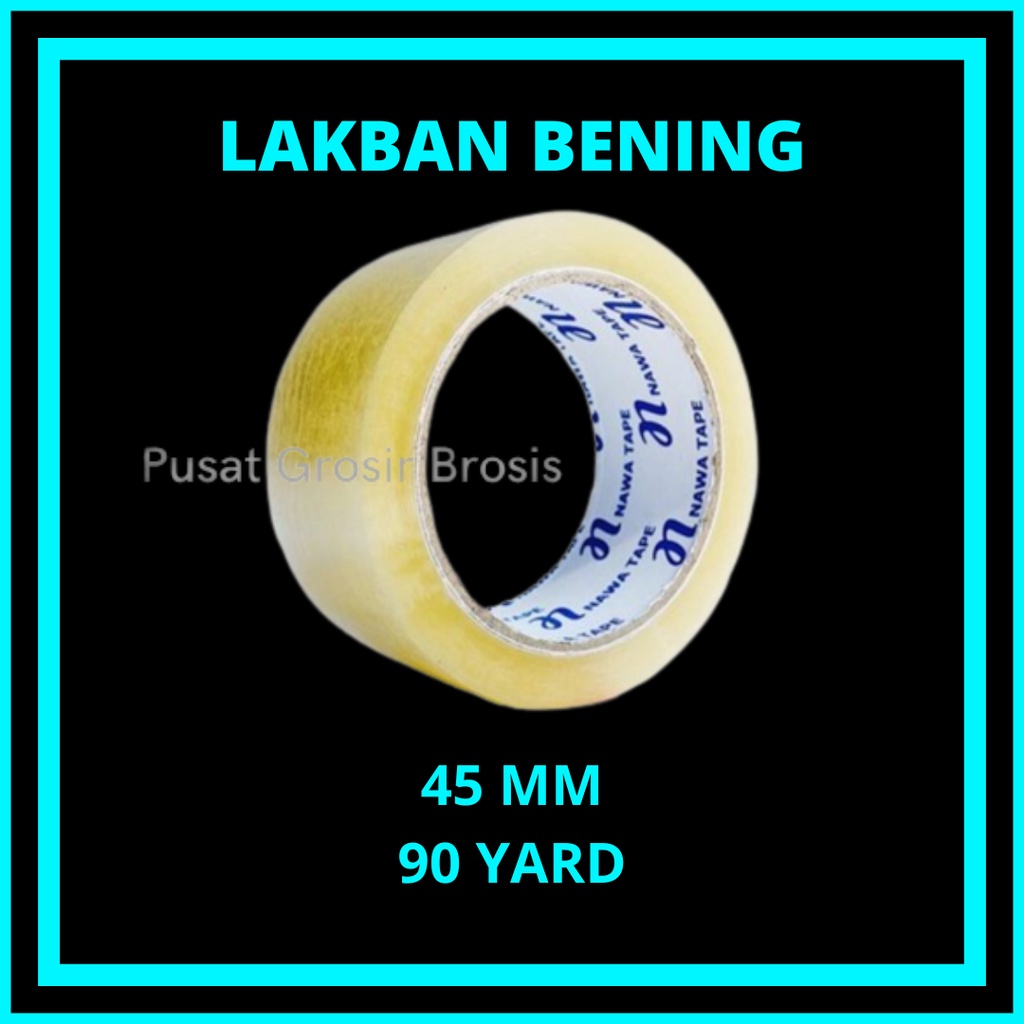 

COD - Lakban Isolasi Bening 45mm x 90 Yard x 42 Micron Super Kuat / LAKBAN 500 YARD 300METER BENING COKLAT SNS STICKY N STRONG KUALITAS DAIMARU