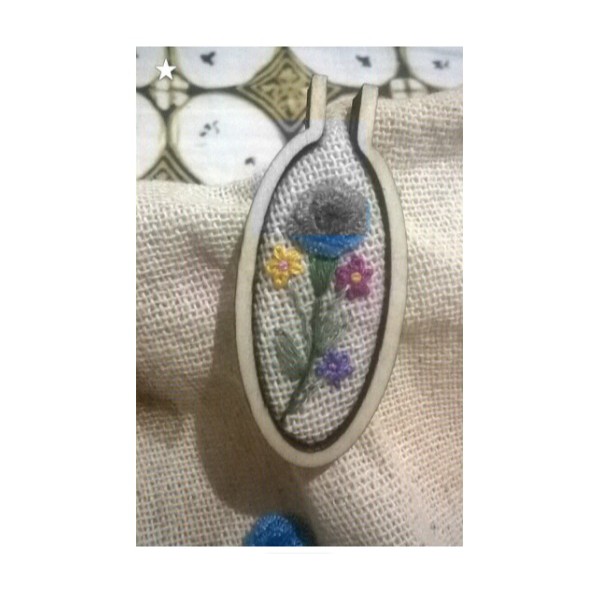 Partenzil Bidang Sulam Kecil/Ring Sulam/Embroidery Hoop Kayu Mini/Pembidangan/Craft Cangkang Cameo