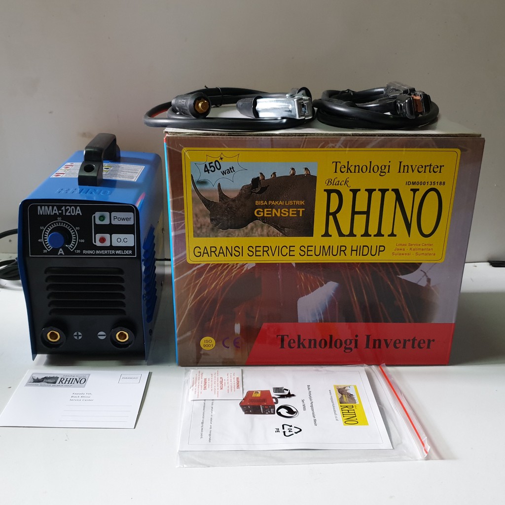 RHINO LOW WATT 450 W Mesin Travo Las listrik inverter 120A