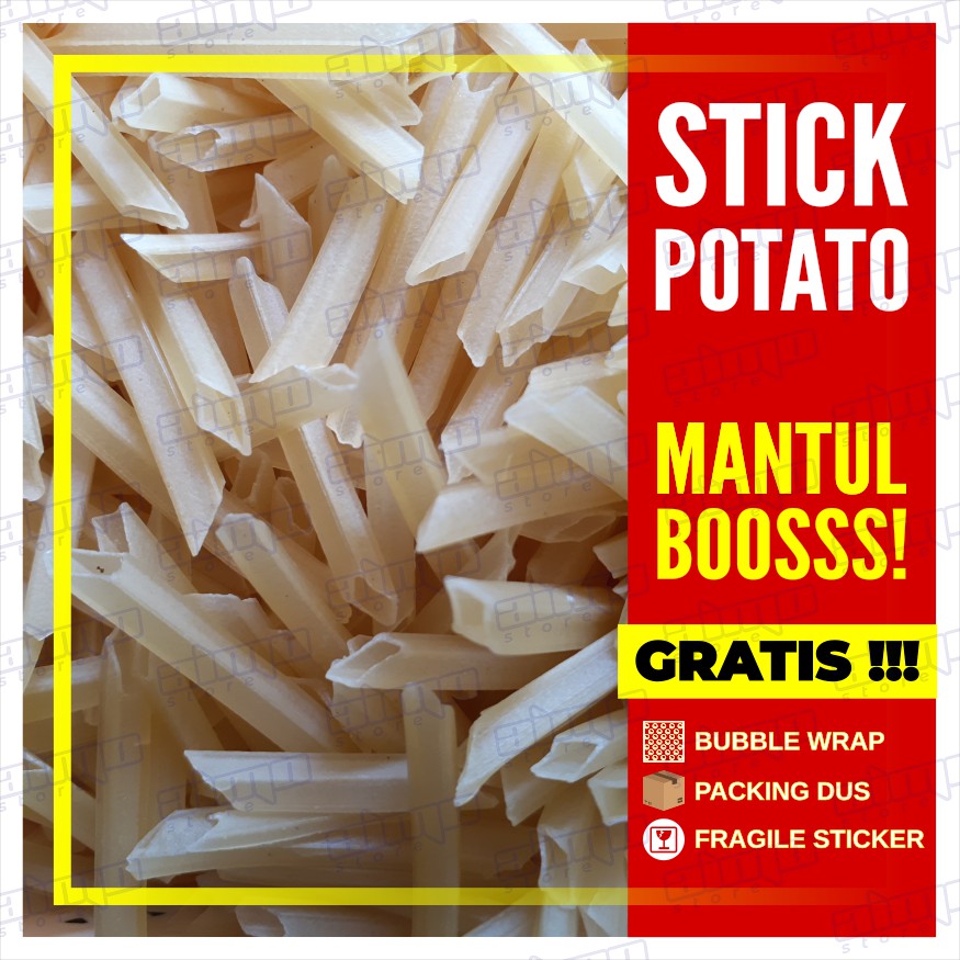 Kerupuk Krupuk Stik Kentang Potato Stick Mentah Cap Super