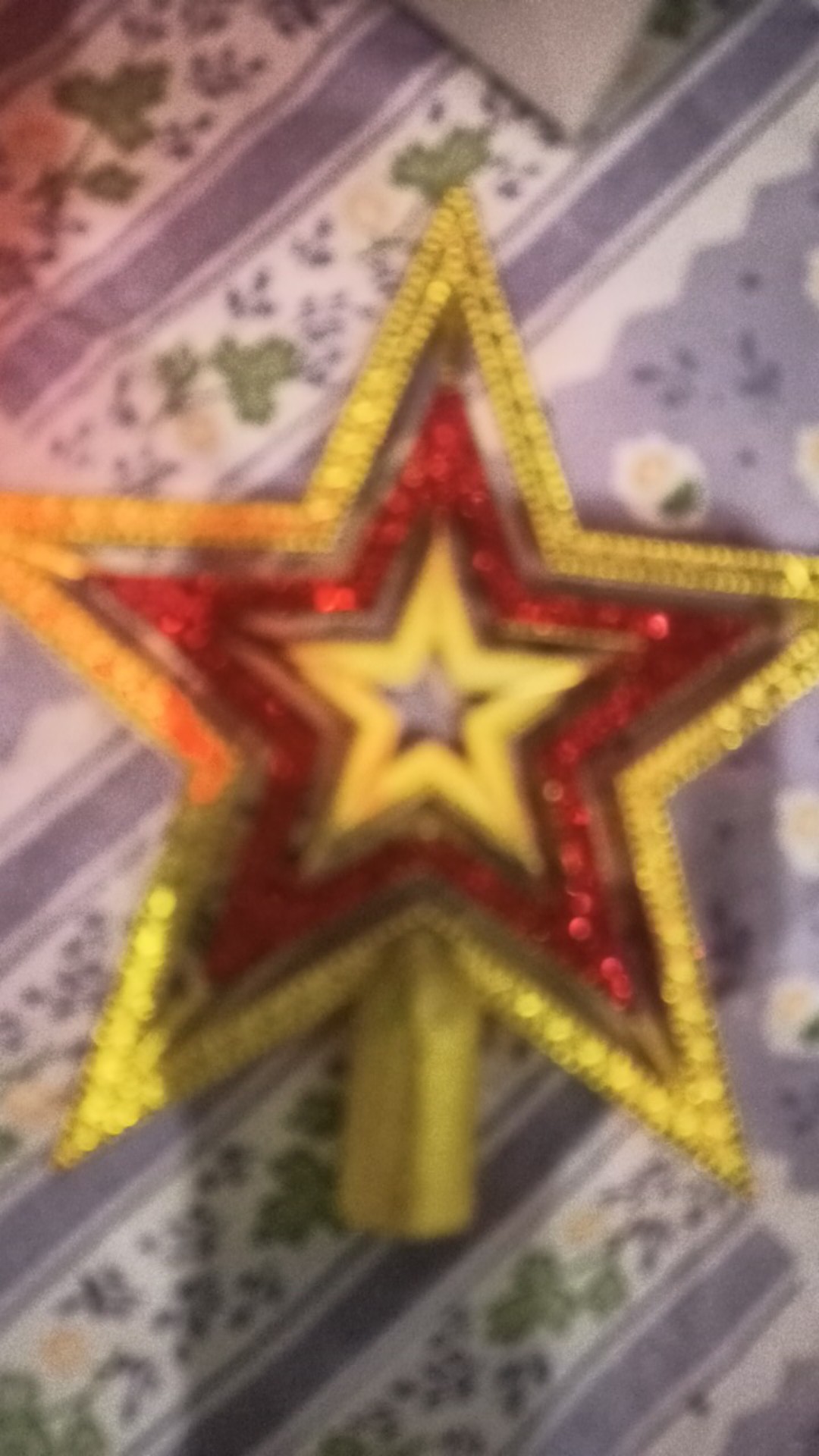 Unitedkits Hiasan Bintang Tancap Pohon Natal Emas Dekorasi Pohon Natal Tancap Pucuk Pohon Cod Batam