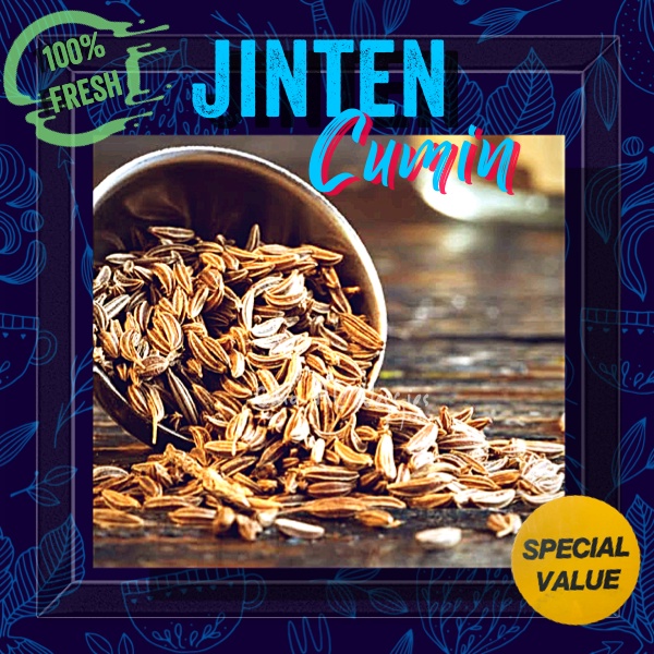 

JINTEN UTUH/ JINTAN/ CUMIN/ CARAWAY SEED PER PACK ± 70 Gr