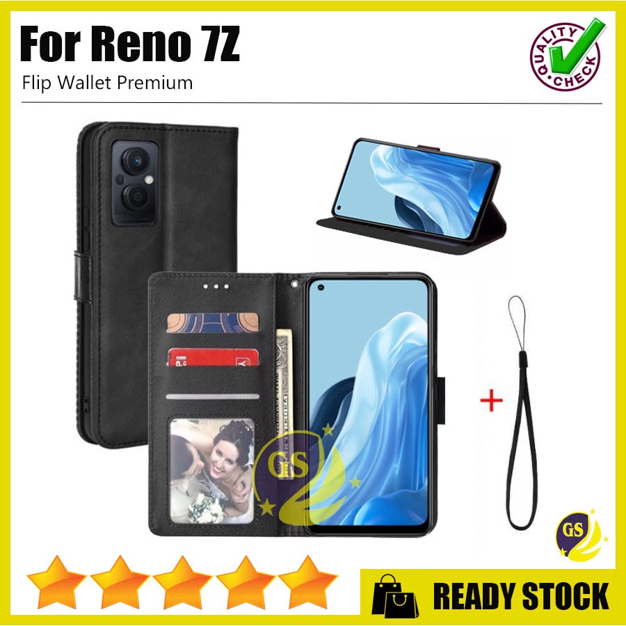 Oppo Reno 7 5G / Reno 7 4G 2022 / RENO 8T 2023 / RENO 8 4G / RENO 8 5G / OPPO Reno 7z 7 Z 5G / RENO 8Z 5G Case Flip Cover Case Leather Wallet Sarung Buku Case Kulit Casing