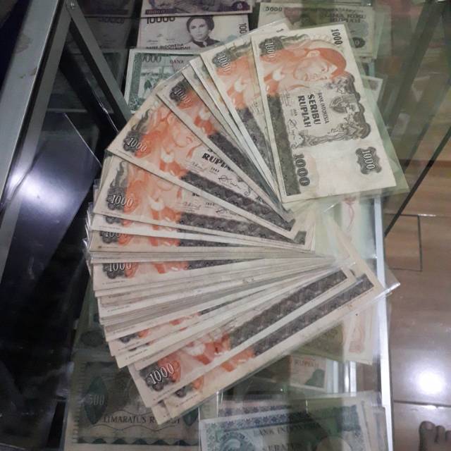 Uang kuno 1000 soedirman 1968