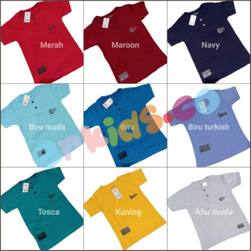 TERMURAH KAOS POLOS ANAK -POLOS JUNIOR - KAOS POCKET ANAK - OSKOSH POLOS ANAK
