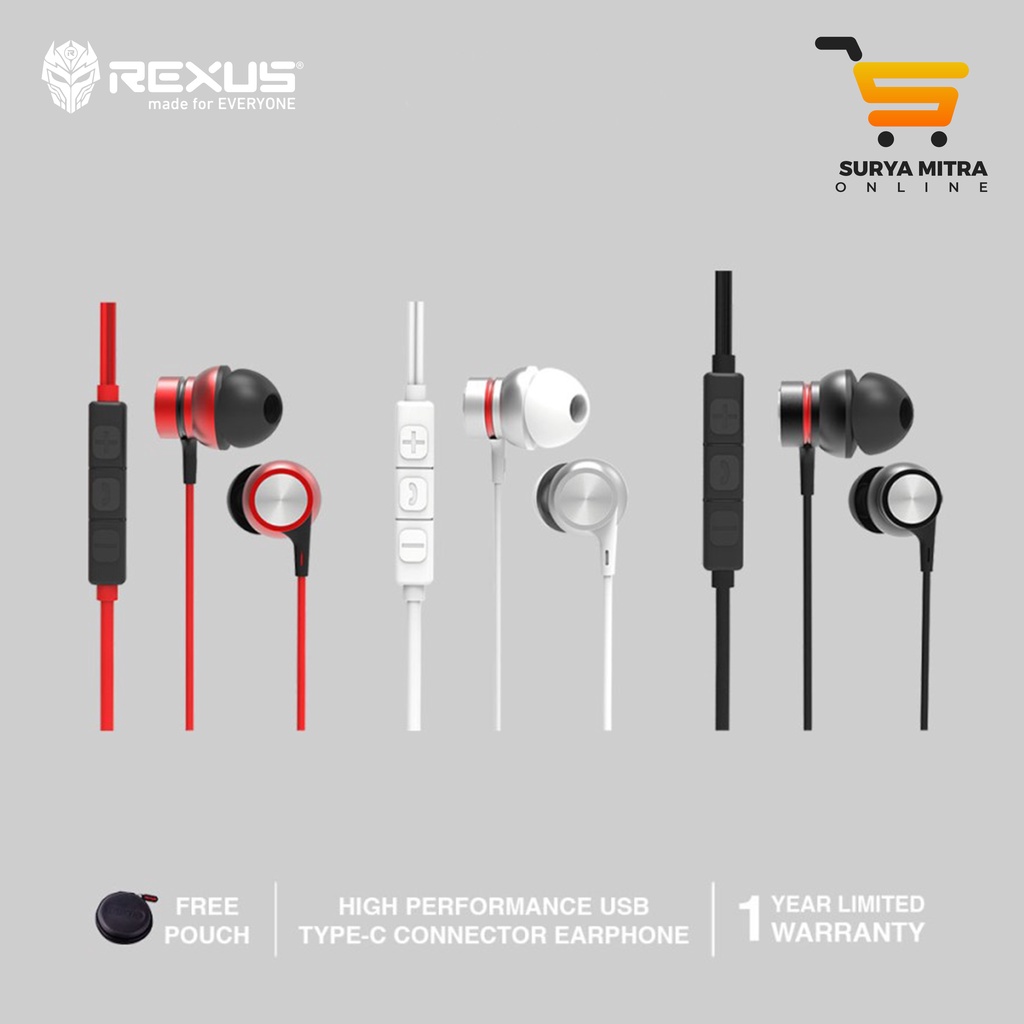 Rexus Earphone EZ3 Type C Connector with Mic