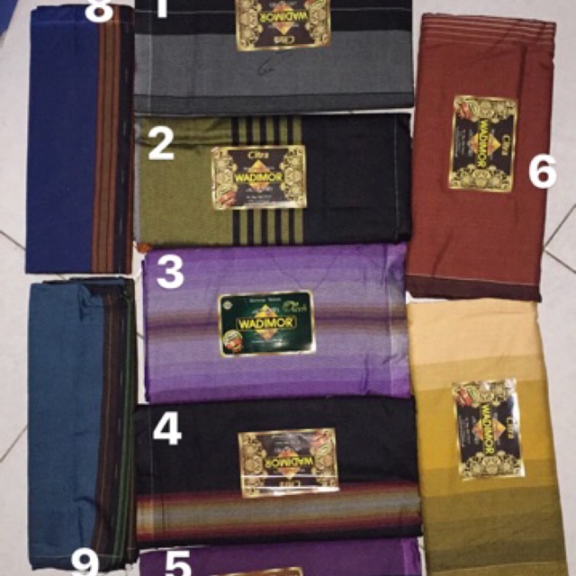 Sarung Wadimor Polos Putih Padang Pariaman Polos Hitam Salur Hawai Kotak Penang 3 Dara Manik Manik B