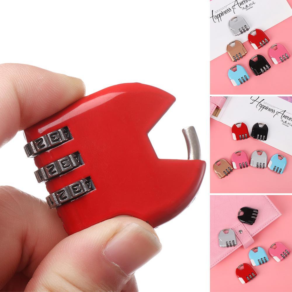 Top 1pcs Hadiah Kunci Password Outdoor Diary Pelindung Loker Case Supply Kombinasi Kode Koper 3digit Dial