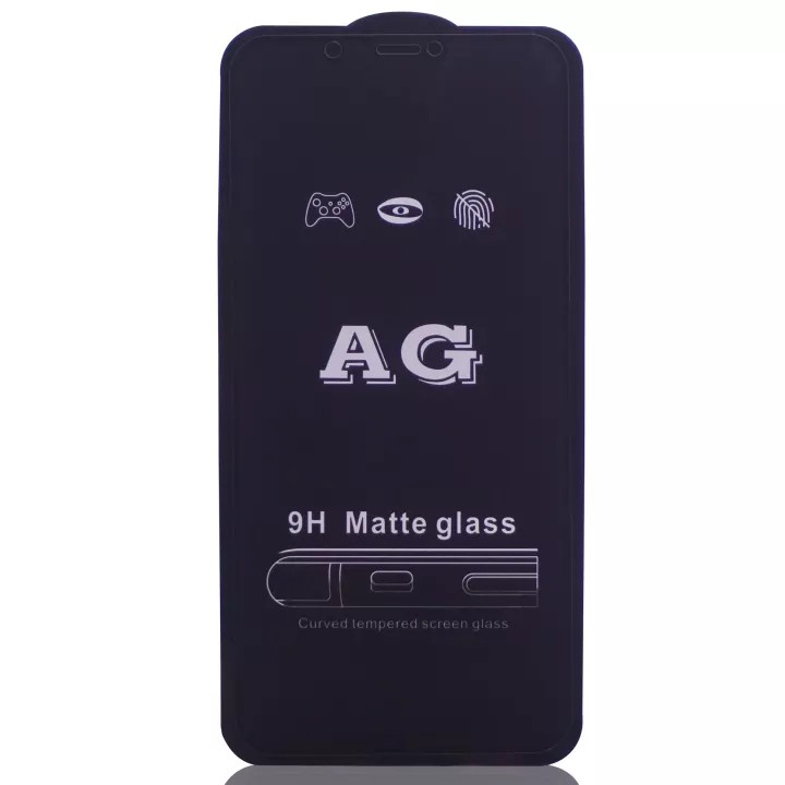 ANTI GORES KACA HITAM TEMPERED GLASS 9D MATTE ANTI FINGERPRINT FOR XIAOMI REDMI NOTE10 NOTE8 NOTE7 4A 4X 6A 9 9A 9C 9T NOTE9 NOTE 9 REDMI10 10 POCO M3