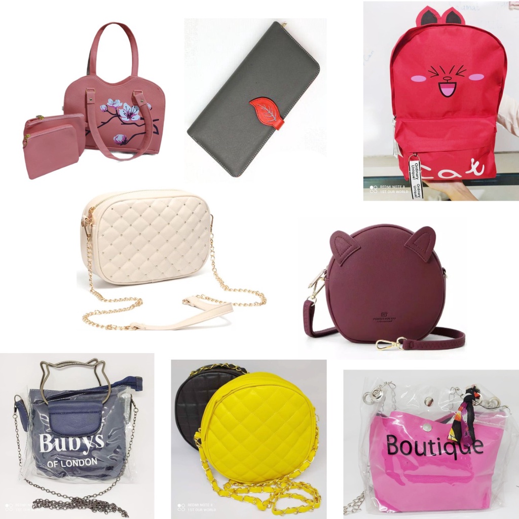 PROMO HEMAT CUCI GUDANG TAS RANSEL SELEMPANG WANITA SERBA 15RIBU