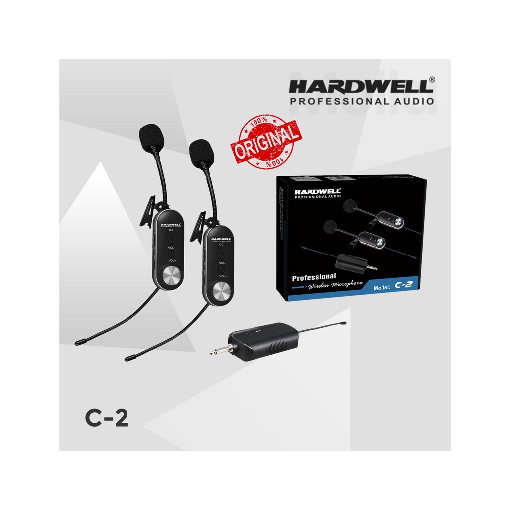 Mic Wireless Hardwell C2 / Hardwell C-2 / C 2 Original Clip on Headset