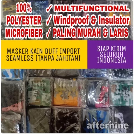 Masker Buff Kain Multifungsi - Masker kain no Sensi - Masker Murah