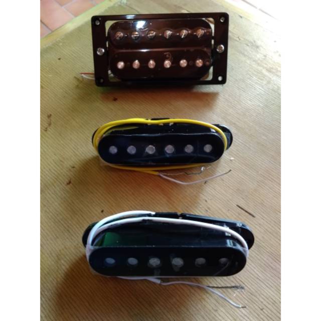 Pickup Guitar Elektrik GNB HSS Black Humbucker Single Single By G&B Korea