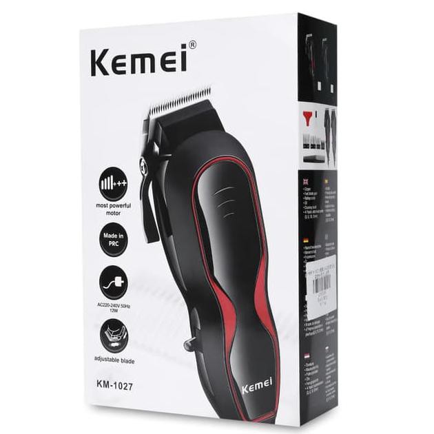 Professional Hair Clipper KEMEI KM-1027 - Mesin Cukur Rambut Electrik