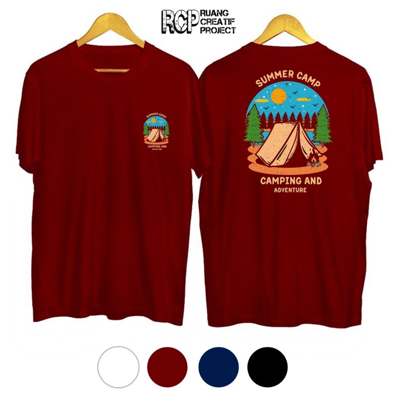 Kaos Adventure / Kaos Camping / Sablon kaos / DTF / Cutton Combed