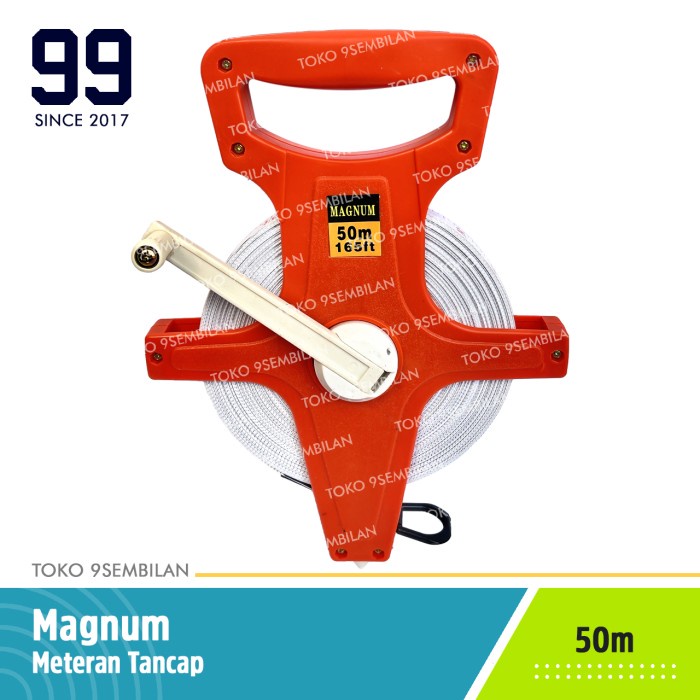 

Unik Magnum Meteran Tancap Tanah 50M 50 Meter Roll Gulungan Fiber Measuring Limited