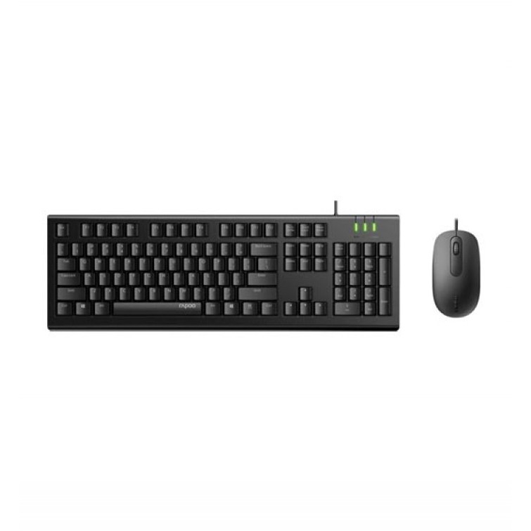 KEYBOARD + MOUSE USB COMBO RAPOO X120PRO