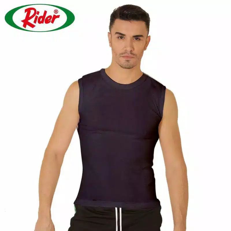 Singlet Rider Sport R 227 B Sleeveless Crew Neck  HITAM