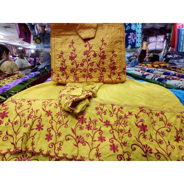 mukena bordir katun swarovski mewah elegan murah