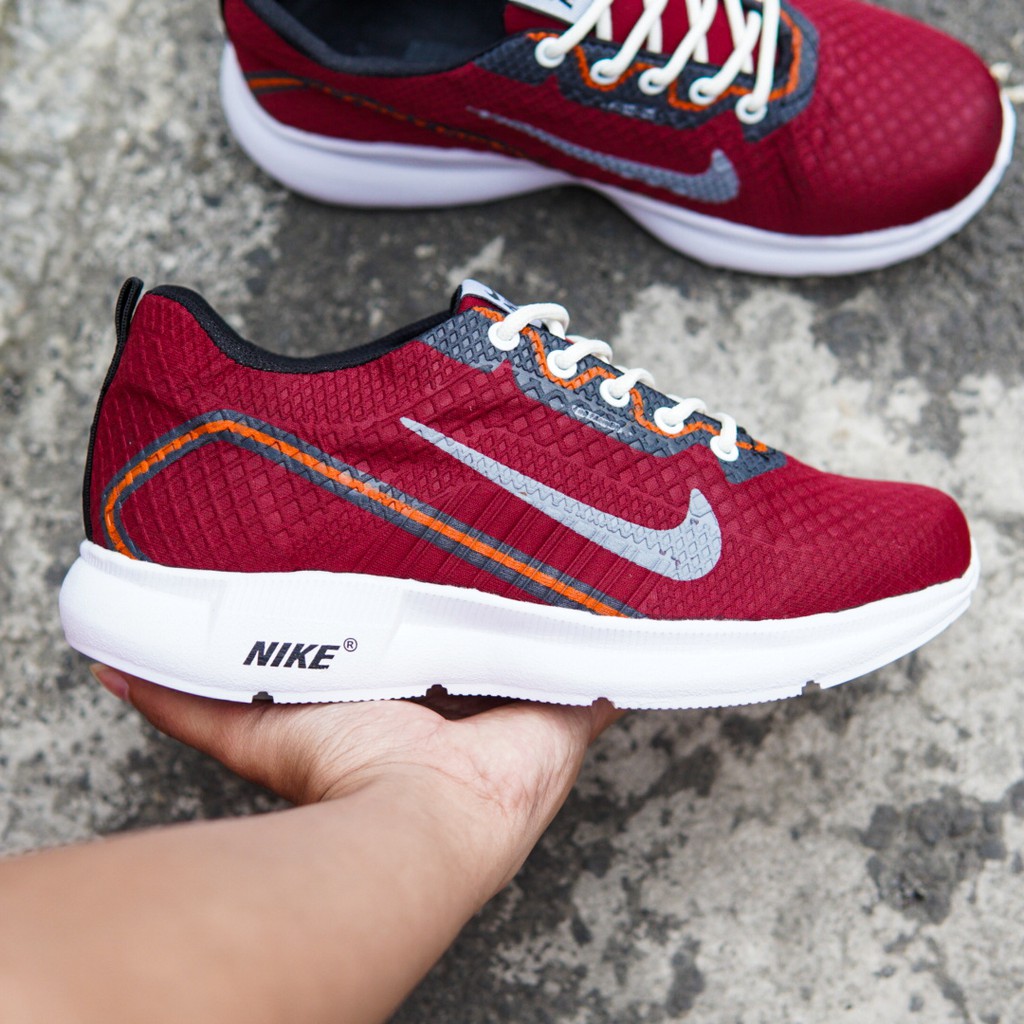 MS - Sepatu Sneakers Olahraga Pria Nike Ultra Merah Kasual Shoes Sport Cowok Jogging Running Lari