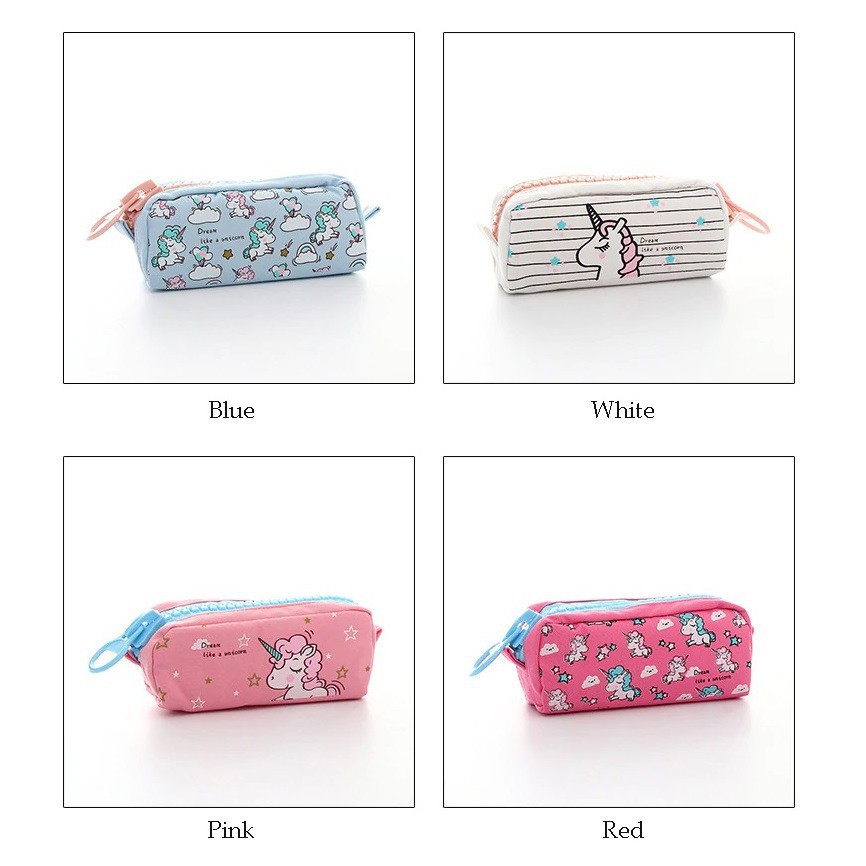 

TP0048 Kawaii Unicorn Big Zipper Large Pencil Case / Tempat Pensil