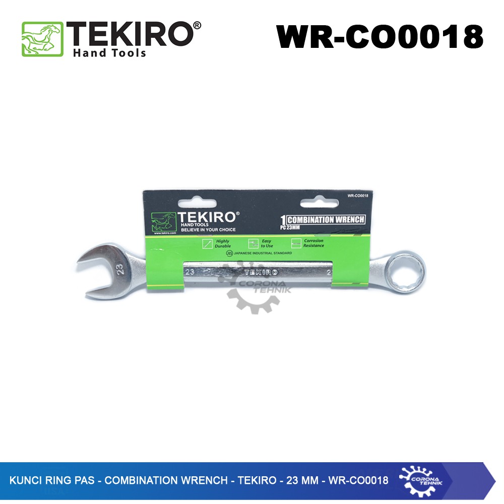 WR-CO0018 - Kunci Ring Pas - Combination Wrench - Tekiro - 23 mm