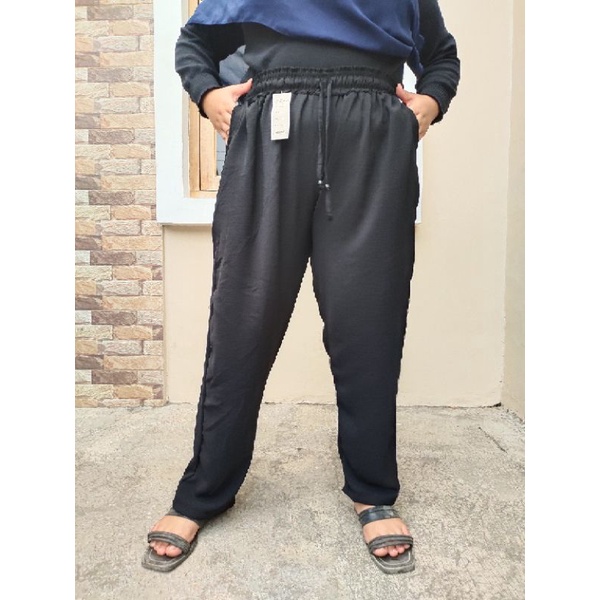 MUAT BB 85 KG CELANA JUMBO LUNA PANTS / CELANA BIG SIZE / CELANA JUMBO WANITA BEST SELLER