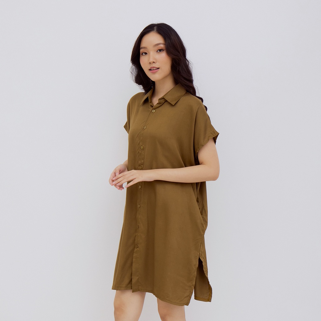 Sundays Attire - PALERMO SHIRT DRESS / Dress Kancing Wanita