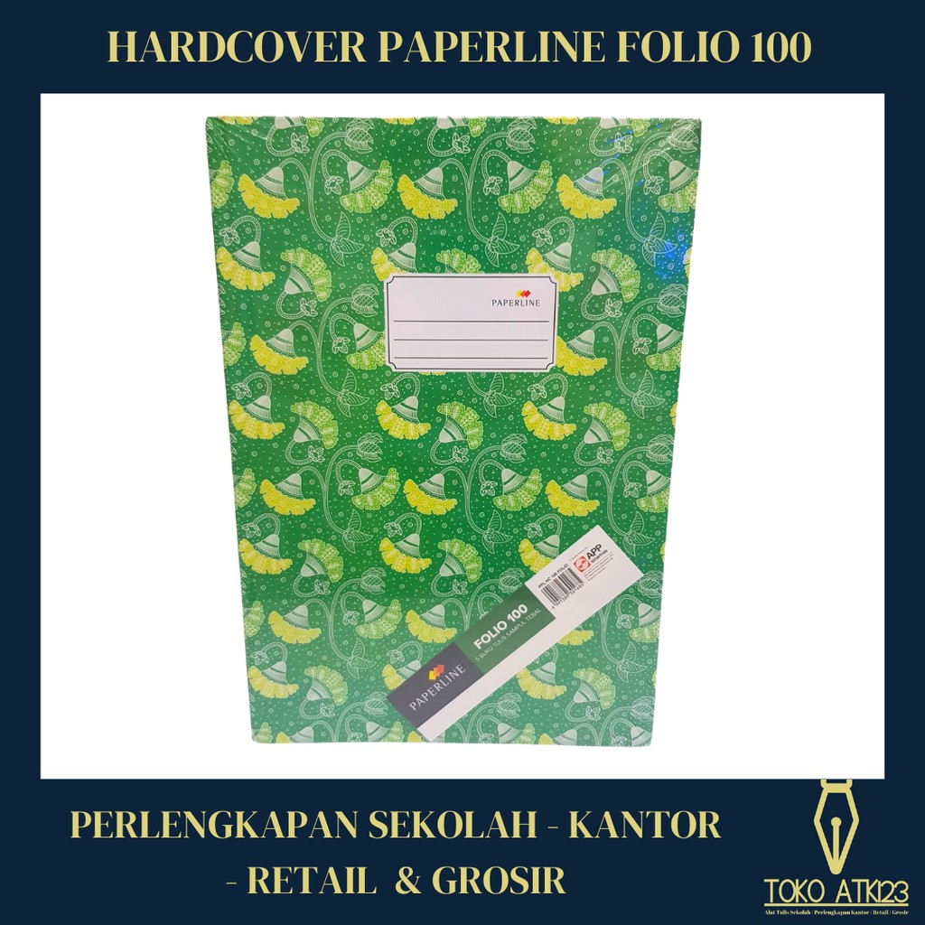 Buku Hardcover Folio Merk Paperline Isi 100 Lembar