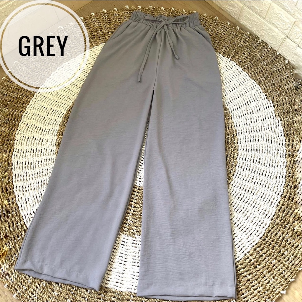 TRIVELA - Hanna Kulot Cringkel Full Karet Premium ANTI NGATUNG / Kulot Jeans Premium Highwaist SJJ