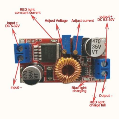 Step Down 5A Charging to charge Lithium Batteries (231)