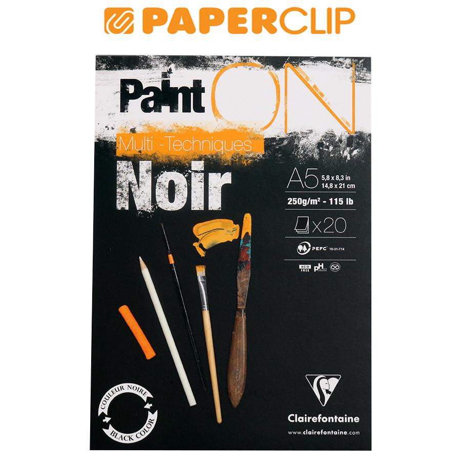 

SKETCHBOOK A5 CLAIREFONTAINE PAINT ON BLACK 975168C