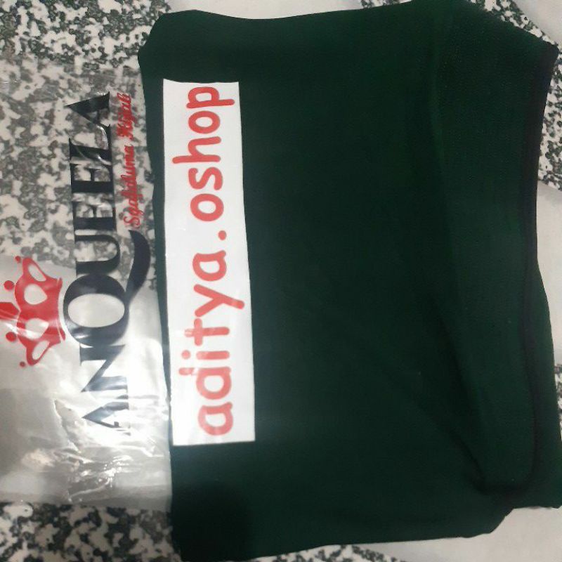 (GROSIR TERMURAH!!) Lijum List Jumbo Anqueela  Jilbab Instant Khimar Syar'i Jersi Super-HijauBotol