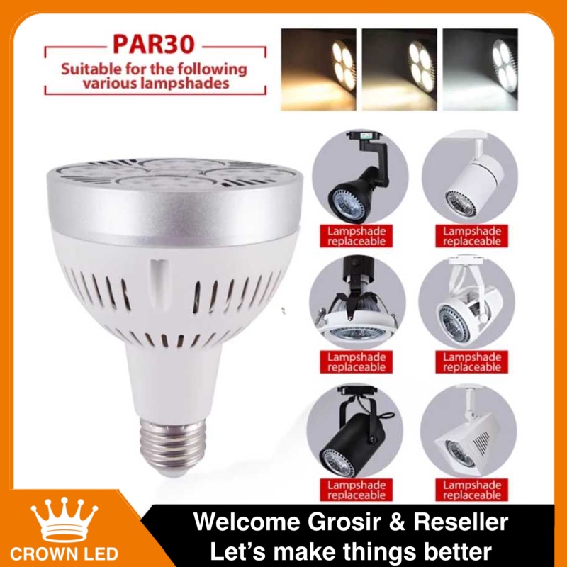 lampu sorot led par30 35watt lampu spotlight par30 35 watt putih kuning