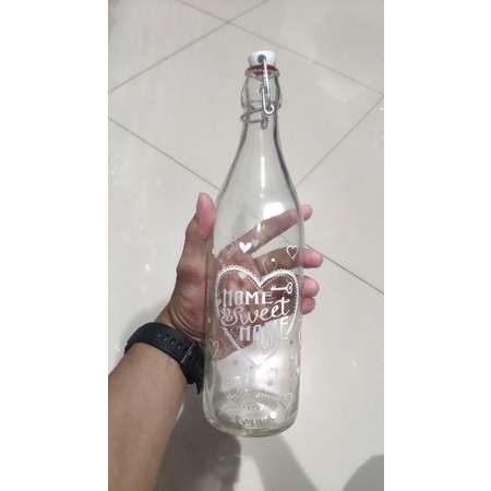 Lory botol air /botol kulkas kaca klasik/vintage 1L
