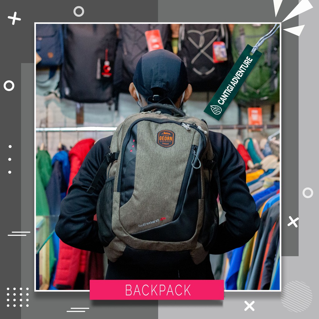 Tas ransel Backpack Daypack Georn Sutherland Brown