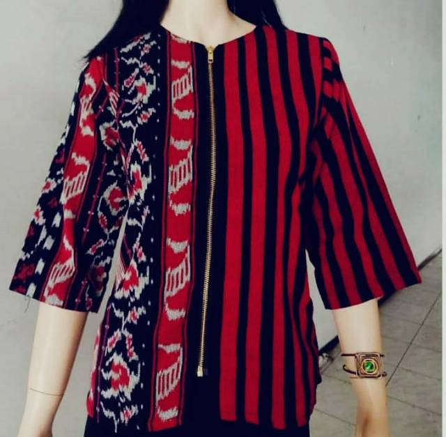 Blouse Tenun Troso Lurik Asli Jepara