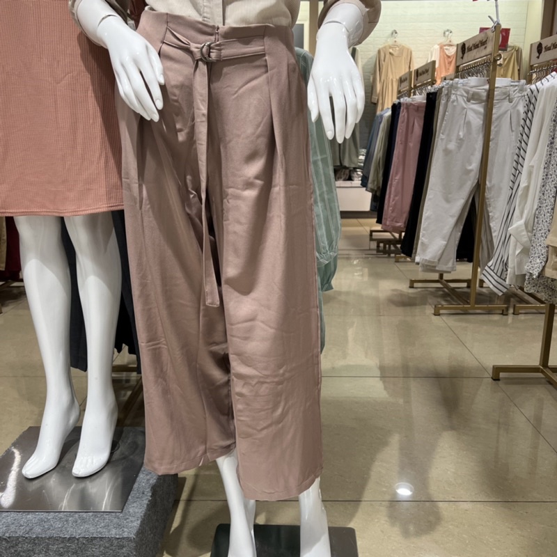 3H celana kulot wanita include belt S-XXL